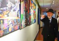 90歲畫家陳錦芳特展  逾80幅作品台大醫院展出