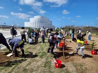 澎管處攜手在地師生植樹　中屯觀景台園區添綠意