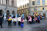 瑞典西藏抗暴日活動　台灣人出席聲援展現團結