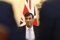 前英相蘇納克：應嚇阻台海衝突　防比中東更大衝擊