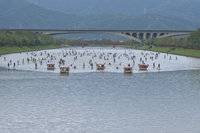 11神尊搭船出巡冬山河　祝壽傳藝宜蘭園區文昌帝君