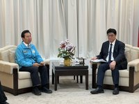 陳福海拜會陸委會　爭取小三通航班增班與陸客配套