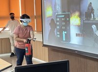 高雄市防災訓練導入XR  助掌握滅火器操作手感