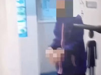 北捷中山站地下街婦人持刀要削水果　遭警攔查制止