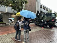 台中雷雨阿帕契取消飛行 新式甲車展現國軍新樣貌