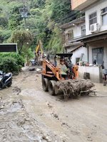竹縣北埔竹39線因雨勢道路中斷 搶修恢復通行
