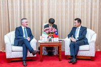 接見愛爾蘭國會議員　江啟臣盼愛爾蘭恢復駐台機構