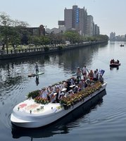 媽祖登船巡遊台南運河　重現百年前宗教盛事