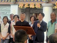 總統台中參香  強調台海和平是全球安全必要元素