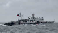 4中國海警船侵擾金門水域　海巡巡防艇併航對應