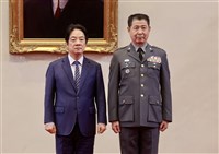賴總統主持將官晉任　盼立院支持不打折國防預算