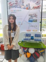 台科大設計系畢展　廢球皮製長椅、椅凳變地震護具