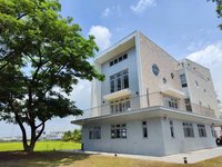屏東新園鄉立圖書館落成啟用 新地標露台書香伴稻浪