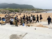 守護北竿塘后道環境　馬管處邀軍民共同淨灘