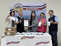 助警查緝毒駕  中市議員牽線企業捐贈唾液快篩劑