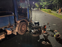 台南新化貨機車相撞1死　貨車駕駛棄車逃逸追查中