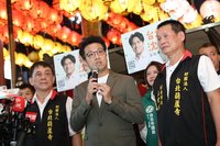 沈伯洋赴廟宇參拜　提士林社子親水設施市政願景
