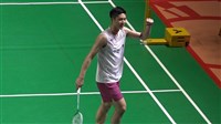 周天成直落2擊敗自家人　晉美國羽球公開賽16強
