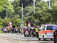 反中國民族團結法跨國鎮壓  瑞士民團上街抗議