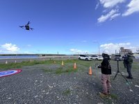 屏東無人機物流商業驗證　實作跨海與校園智慧運送
