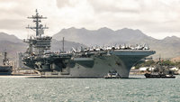 環太軍演海上操演　羅斯福號航空母艦駛出珍珠港