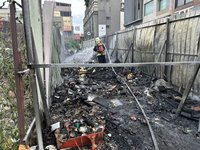 台中北區空地火警　11輛機車遭燒毀無人傷
