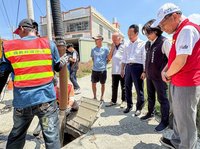 翁章梁視察東石清溝防颱整備　降低災害風險