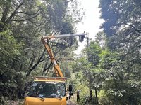 颱風過後台中停電戶近全數復電　僅剩零星偏遠山區