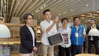 蕭美琴參訪竹北市圖書館福德分館　稱感動又驚艷