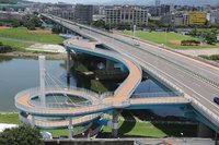 民權大橋景觀橋啟用　蔣萬安：賞河景近看飛機起降