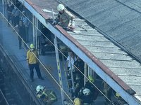 台南火車站月台冒煙　消防局斷電灌救無人傷亡