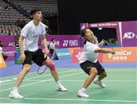 葉宏蔚詹又蓁力退韓國組合　BWF中國羽賽闖頭關