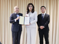 熊本強震　鄭麗文個人名義捐100萬元賑災