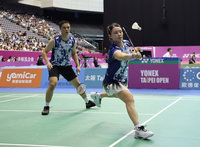 戀人羽球有利弊　吳冠勳、李佳馨台北賽混雙晉4強