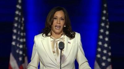 美史首位亞非裔副總統 賀錦麗鼓勵女性勇敢追夢