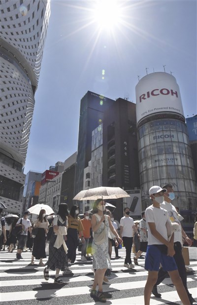 日本梅雨季結束熱浪來襲 全國21地發中暑警報