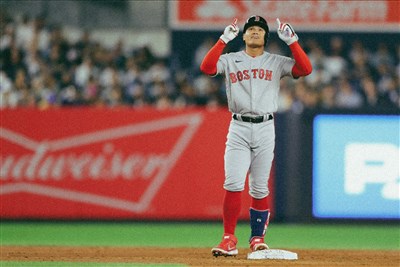 張育成賽季最終戰上壘且得分 紅襪橫掃光芒