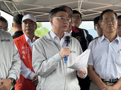 卓榮泰視察光復災區 汛期前交通及堤防安全將提升