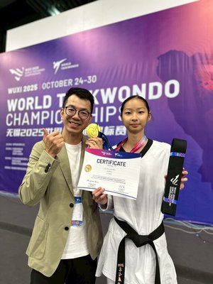 跆拳道新星劉侑芸世錦賽奪金 背後動力是韓國女團TWICE