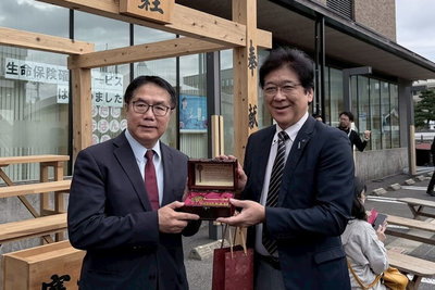 因鄭成功結緣 黃偉哲訪日本平戶市推台南農產