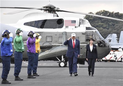 高市早苗打出外交首勝　與川普登美軍艦影片掀熱議