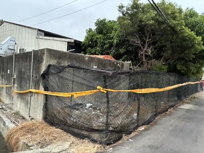 防堵非洲豬瘟疫情擴散 台中案例場架設隔離網