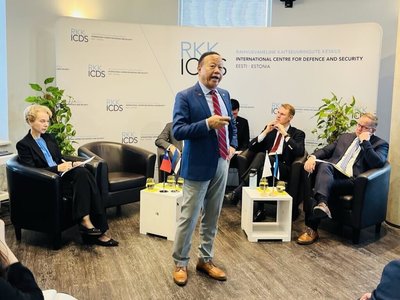 國防部副部長應邀於愛沙尼亞演說 談中俄空域侵擾