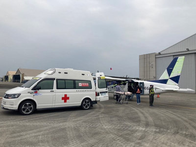 金門醫療專機抵松山機場後爆胎 安捷:原因待查