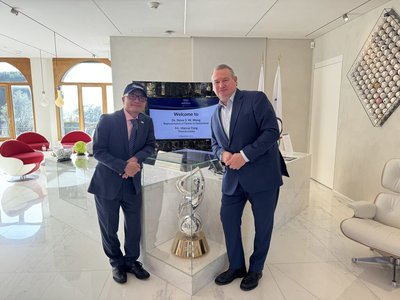 駐瑞士代表造訪世界棒總 台灣運動精神與世界連結