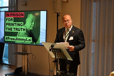 黎崇恩現身IPAC峰會 盼各國議員發揮影響力救黎智英