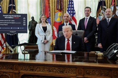 川普宣布與藥廠禮來、諾和諾德公司達成協議 熱門減肥藥將大降價