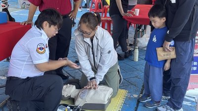 北市消防偕文山區公所辦防災園遊會　寓教於樂