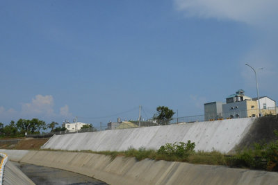 颱風鳳凰逼近　台南善化溪尾排水護岸改善強化防洪