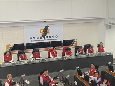 賴總統視察中央災變中心　視訊徐榛蔚允諾協助